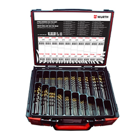 Metric TiN Premium Twist Drill DIN 338 (155 Piece Set)